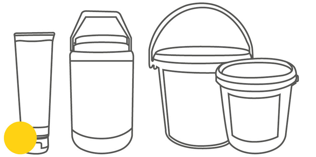 Packaging can, bucket and tube